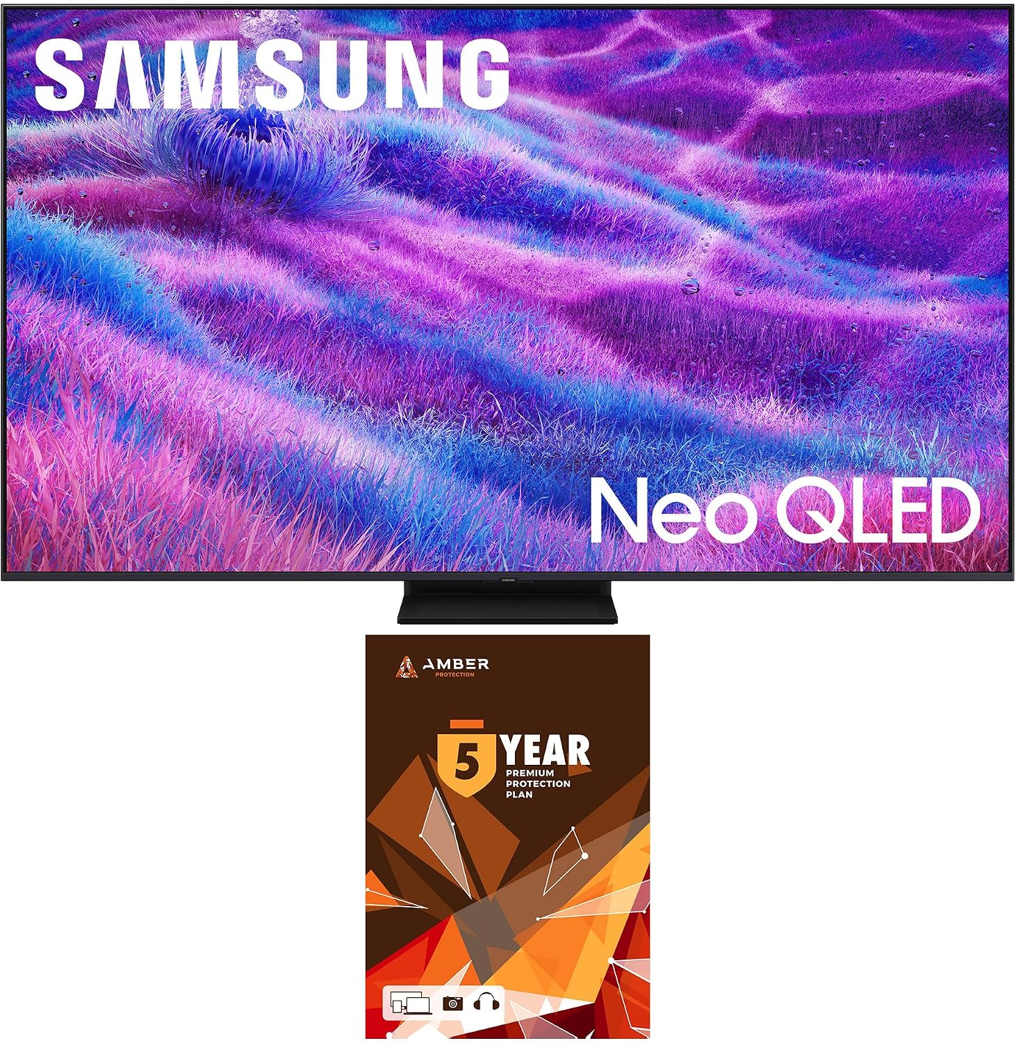 SAMSUNG QN65QN80FAFXZA 65 Inch Neo QLED QN80F Series Supreme UHD 4K TV with 5 Year Amber Protection Plan (2025)
