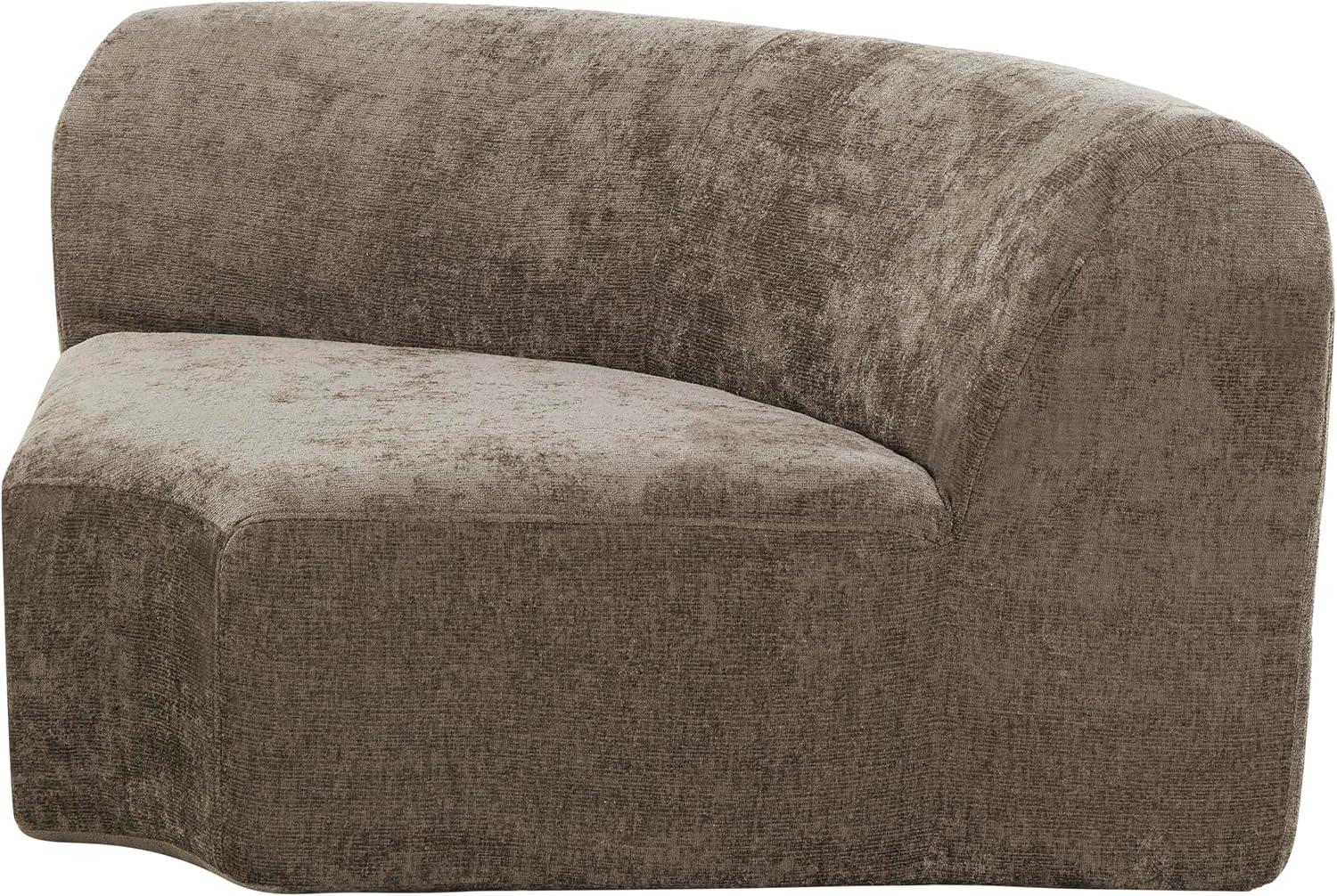 Christopher Knight Home Midel 111' Modular L-Shape Sofa Couch with Chaise Lounge, Modern Boneless Sofa for Living Room, Fabric Upholstered Cloud Couch with Deep Seat, Dark Brown