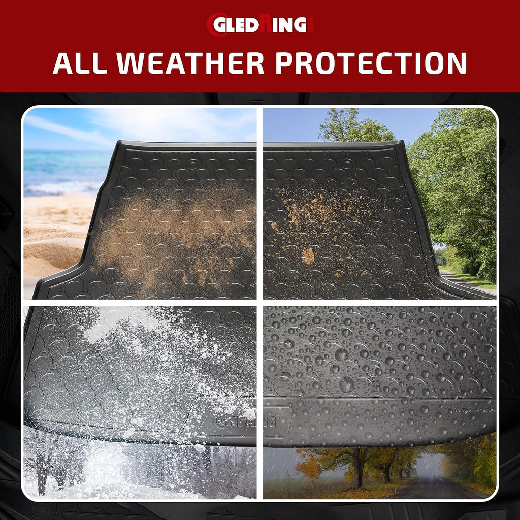 Gledring USA Custom Fit All-Weather Rubber Cargo Liner Intended for BMW 2 Series Active Tourer F45 2014-2022, No Trimming Required, Tailored Custom Fit, Protects from Rain, Mud & Snow