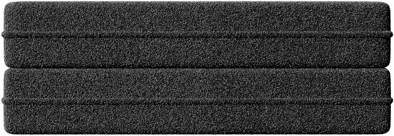 Ball & Cast 78' Floor Sofa Bed with 2 Pillows,Convertible Teddy Fabric Foam-Filled Sleeper Sofa Bed,Pull Out Couch Full Size Folding Mattress for Living Room,Playroom,No Assembly Required,Black