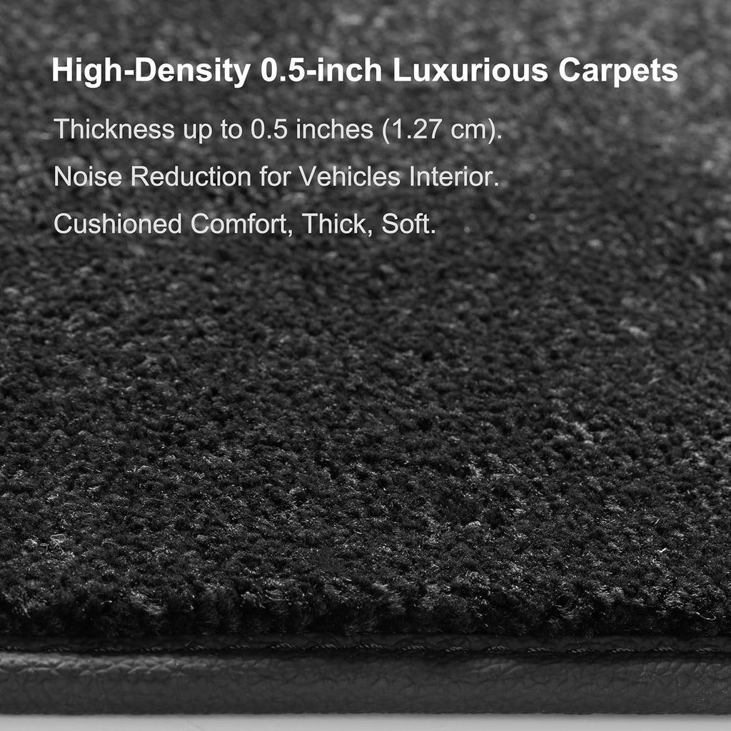 WENNEBIRD Superior Carpet Floor Mats for 2013-2018 Toyota RAV4, 0.5-Inch Ultra-Thick, Noise-Reducing, All-Weather Waterproof Anti-Slip – 3-Pc Set