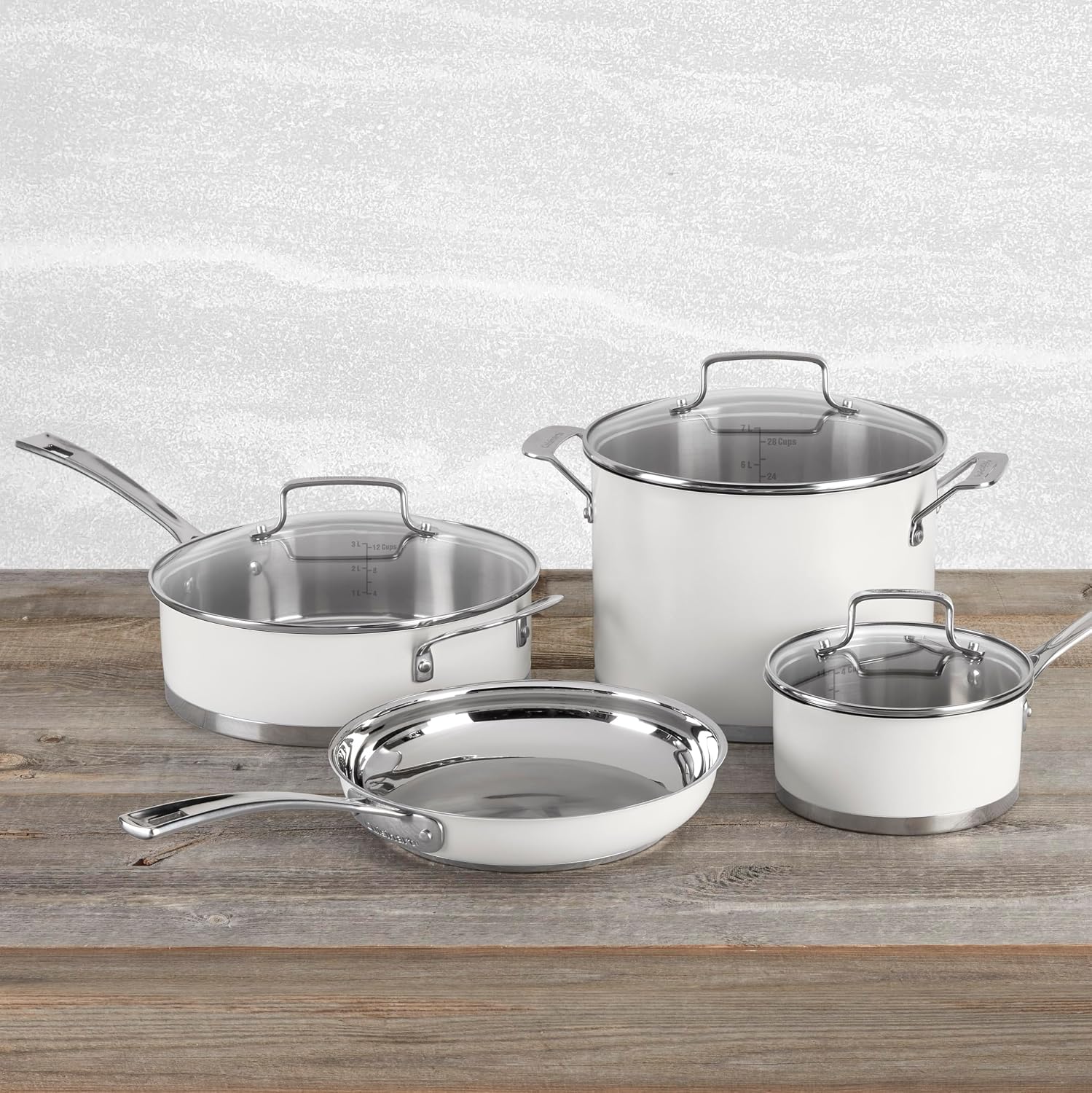 Cuisinart Matte White Stainless Steel 11 Piece Set