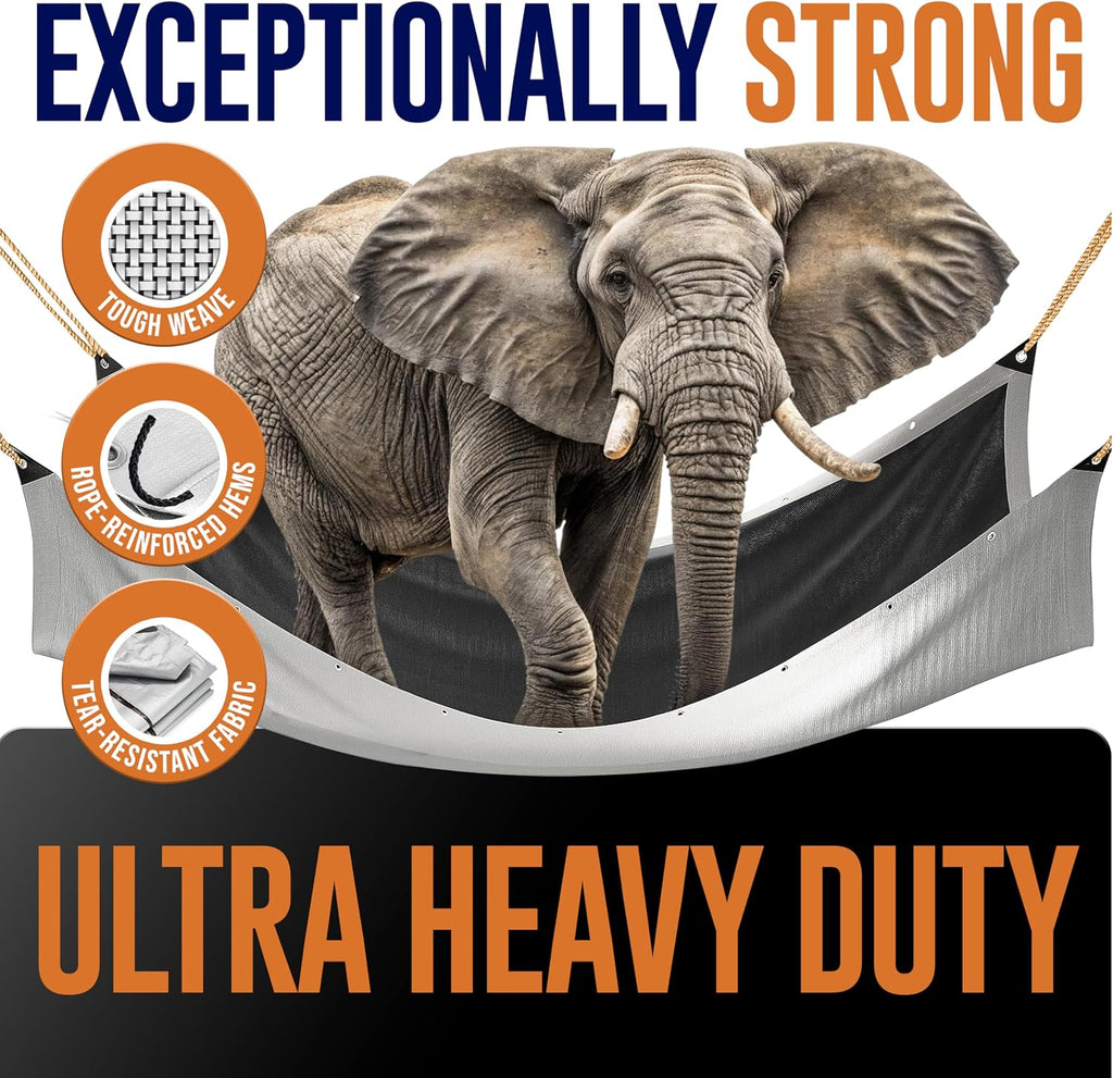 20x30 Tarp Ultra Heavy Duty, Extra Thick 16 Mil, UV Resistant, Grommets Every 18 Inches - Waterproof Plastic Poly Tarpaulin - (Reversible, Silver and Black) (20' x 30' Feet)