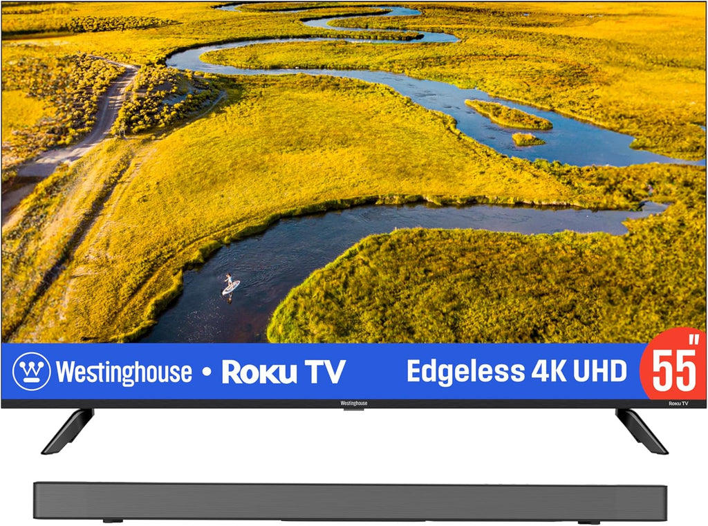Westinghouse 4K 55 Inch TV and 3.1.2 All-in-One Sound Bar