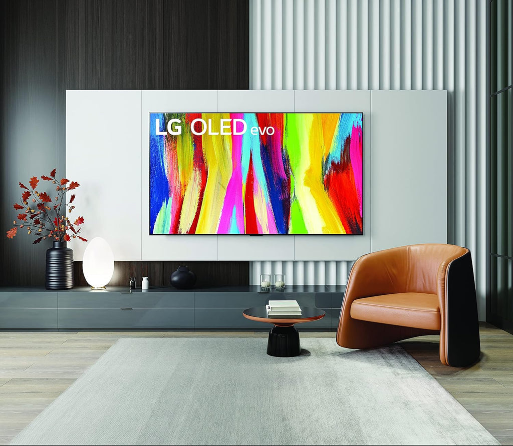 LG 55-Inch Class OLED evo C2 Series Alexa built-in 4K Smart TV, 120Hz Refresh Rate, AI-Powered 4K, Dolby Vision IQ and Atmos, WiSA Ready, Cloud Gaming (OLED55C2PUA, 2022) (Renewed)