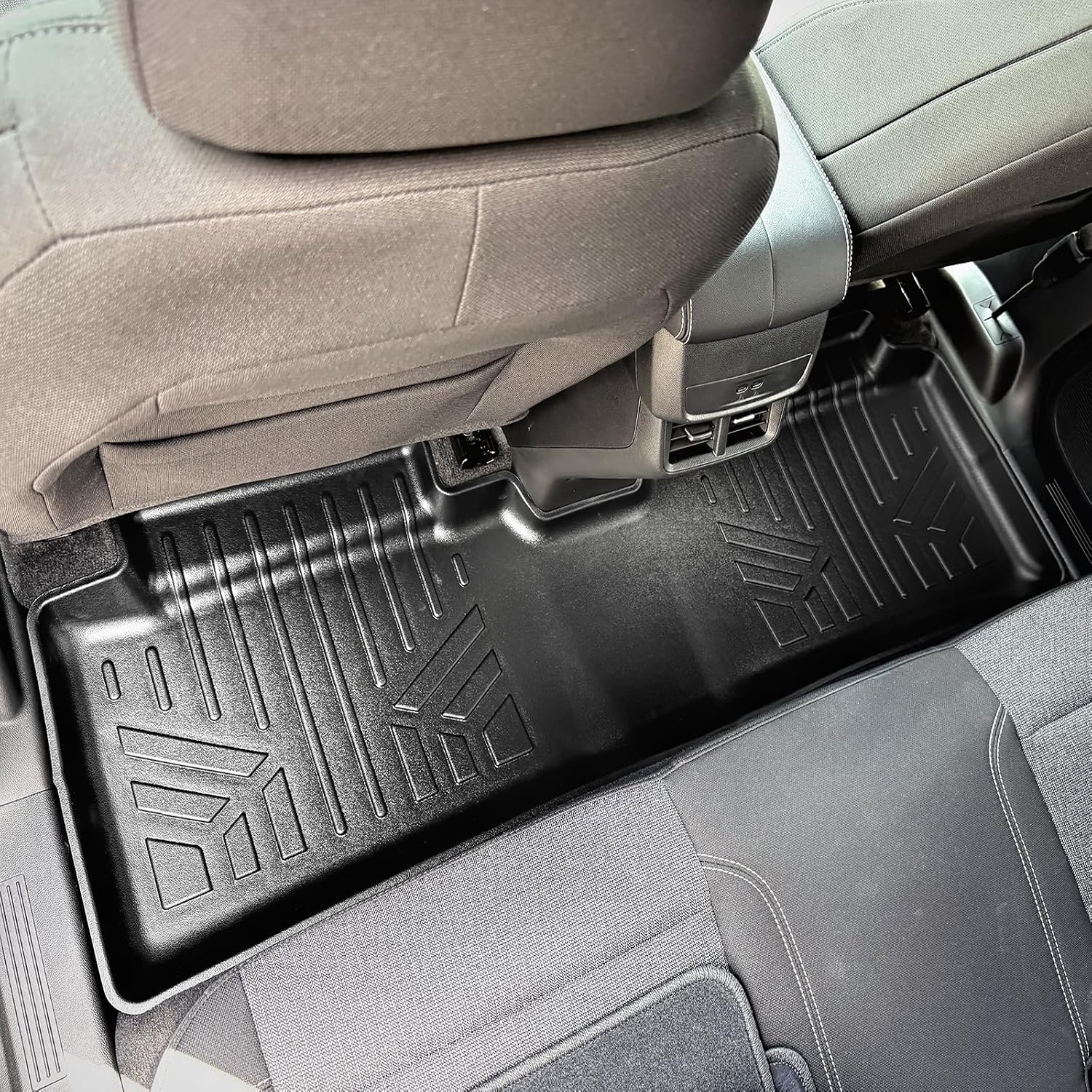 SMARTLINER Custom Fit All Weather Protection Black 2 Row Floor Liners & Cargo Liner Behind The 2nd Row Seats Compatible with 2025-2026 GMC Terrain (NOT Denali) / Chevrolet Equinox (Fits All Models)