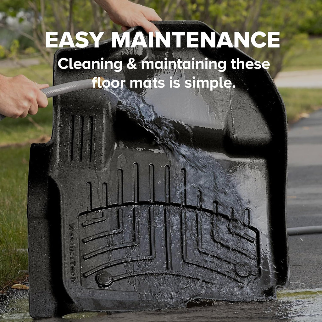 WeatherTech FloorLiner HP Custom Fit Floor Mats for Chevrolet Equinox, Terrain 1st Row (4418851IM), Black