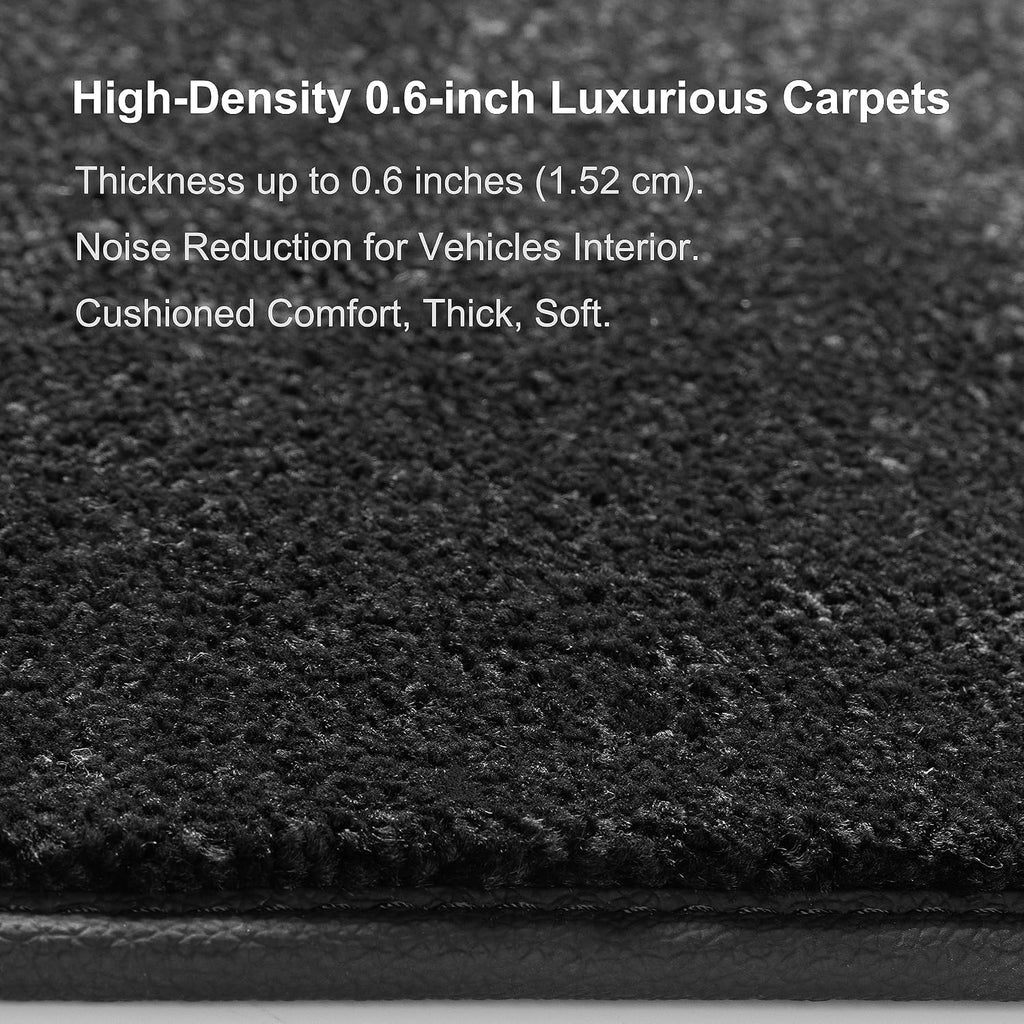 WENNEBIRD Superior Carpet Floor Mats for 2024-2026 Tesla Model 3 (Highland), 0.6-Inch Ultra-Thick, Noise-Reducing, All-Weather Waterproof Anti-Slip – 3-Pc Set
