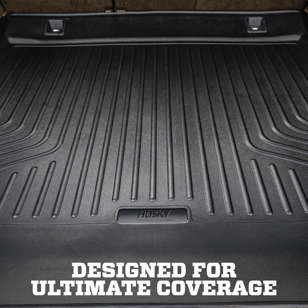 Husky Liners Weatherbeater Cargo Liner | Fits 2022-2026 Acura MDX (Fits to Back of 2nd Row - Folds Up &Down w/3rd Row) | Cargo, 1-pc. Black - 25181