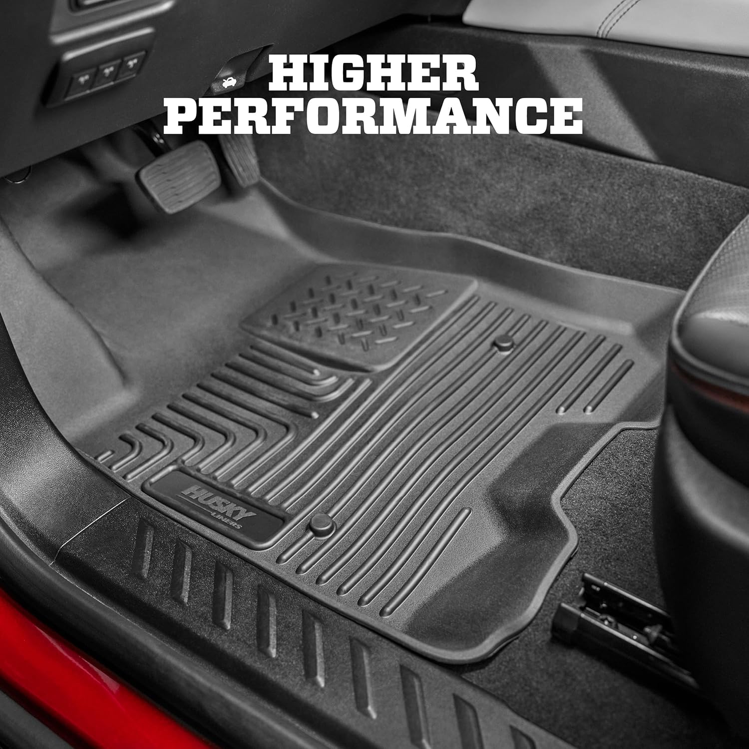 Husky Liners Weatherbeater Floor Mats | Fits 2011-2015 Dodge Challenger | Front & 2nd Row, 4-pc Black - 98071