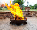 Ohio Flame Patriot Fire Outdoor Fire Pit 42 Inch - Heavy Duty Fire Pits for Outside Wood Burning, American Made Carbon Steel Fire Bowl for Backyard Patio Bonfires - No Assembly Needed for All Seasons