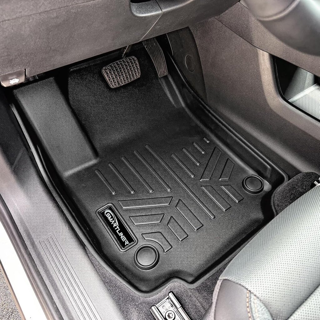 SMARTLINER Custom Fit All Weather Protection Black 2 Row Floor Liners & Cargo Liner Behind The 2nd Row Seats Compatible with 2025-2026 GMC Terrain (NOT Denali) / Chevrolet Equinox (Fits All Models)