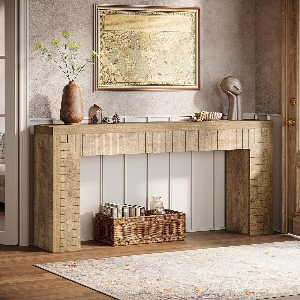 Tribesigns 70.9-Inch Extra Long Console Table for Entryway, Narrow Sofa Table Behind Couch, Suitable for Hallway, Foyer, Living Room