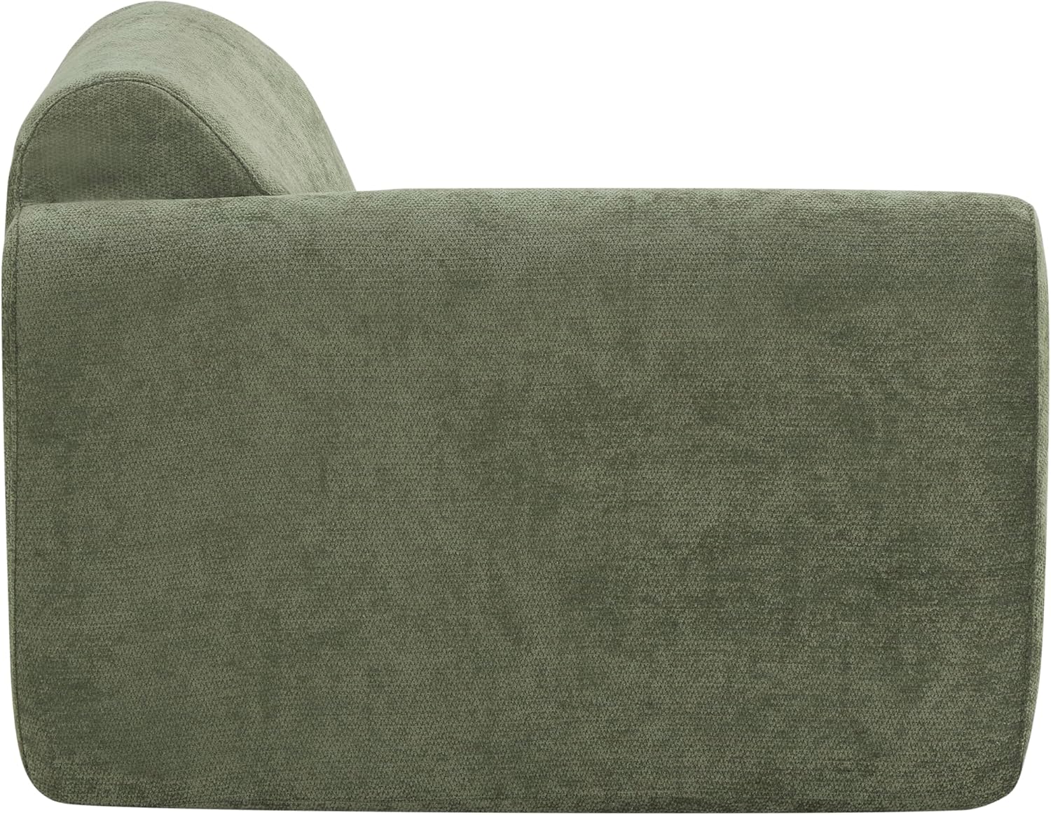 Christopher Knight Home Midel 111' Modular L-Shape Sofa Couch with Chaise Lounge, Modern Boneless Sofa for Living Room, Fabric Upholstered Cloud Couch with Deep Seat, Olive Green