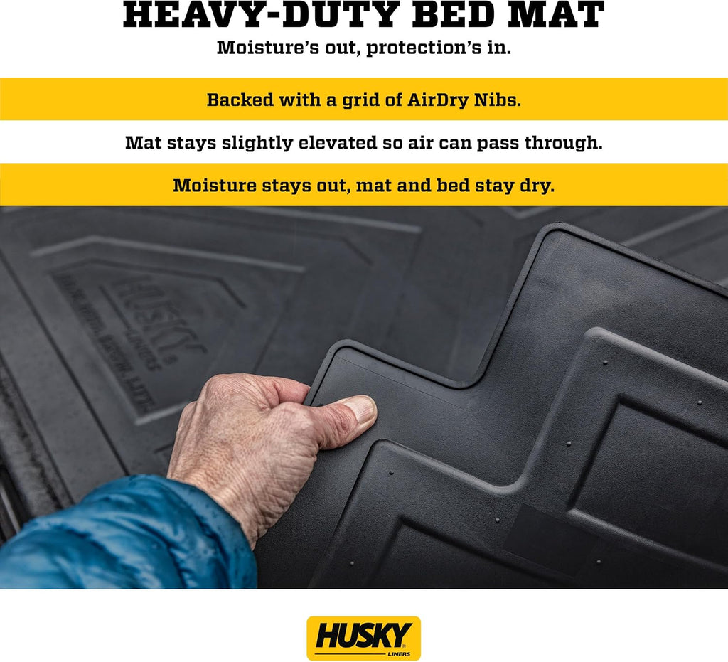Husky Liners Custom Bed Liner | Fits 2019-2026 Ram 1500, New Body Style w/ 5'7' Bed (Will NOT fit w/Drop-in Bed Liners or Models w/RamBox) | Bed Liner, 1-pc Black - 16000
