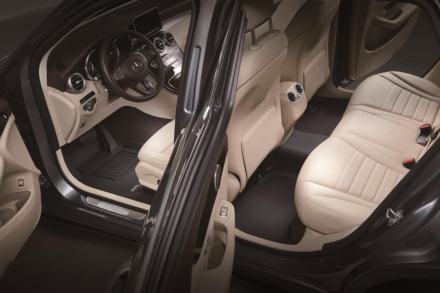 3D MAXpider Kagu Floor Mat (Black) Compatible with Chevrolet Equinox EV 2024-2026 - Full Set