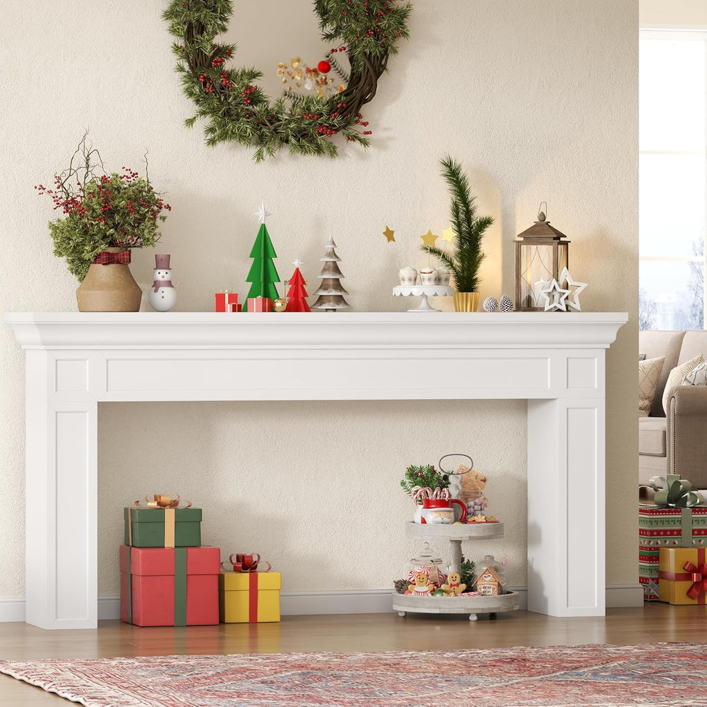 Loomie 63' Long Console Tables for Entryway, Modern Rectangular Sofa Table Behind the Couch, Narrow Long Entry Accent Table for Living Room, Entrance, Hallway, Foyer (White)