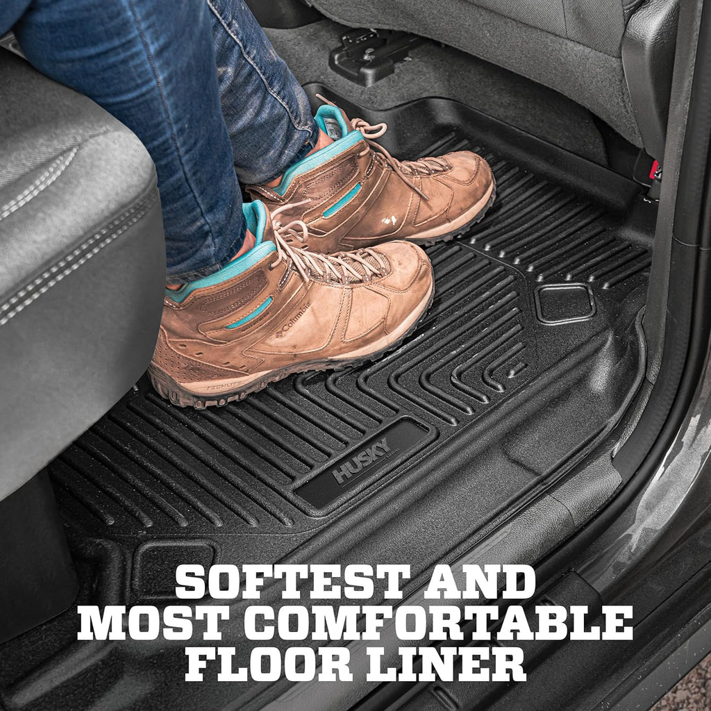 Husky Liners X-act Contour Floor Mats | Fits 2015-2024 Ford Edge; 2016-2018 Lincoln MKX; 2019-2023 Lincoln Nautilus | Front Row, 2-pc Black - 52171