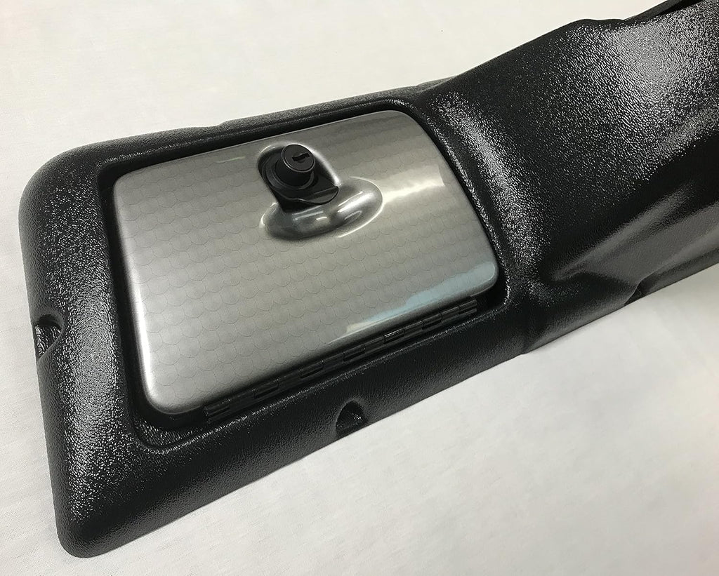 Club Car DS Full Golf Cart Dash in Black with Turned Titanium Doors (FITS 1981 and UP DS Models ONLY)