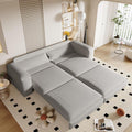 Eafurn 3 in 1 Convertible Pull Out Sleeper Sofa Couch Bed King Size,93' Oversized Recliner Loveseat Chaise Lounge Sofabed Daybed with Thickness Cushions for Living Room Office